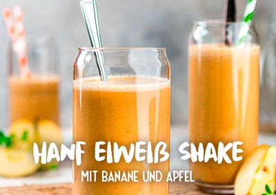 Postkarte hanf eiweiss shake