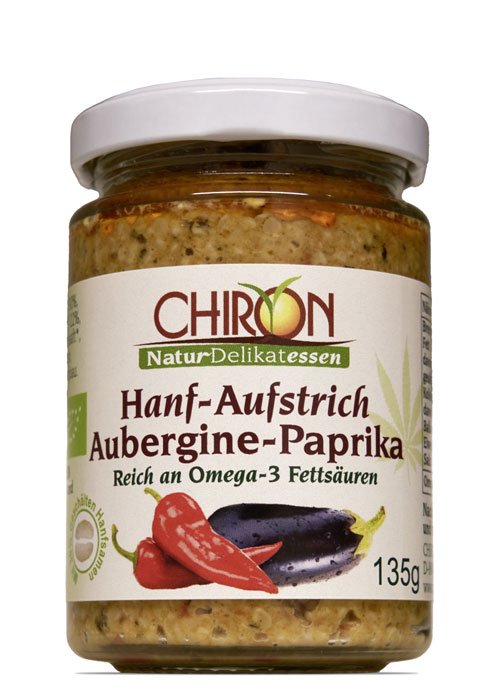 Chiron Hanf-Aufstrich Aubergine Paprika