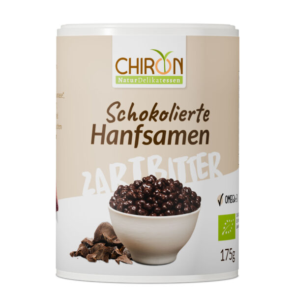 B292 Schokolierte Hanfsamen Zartbitter BIO 175g