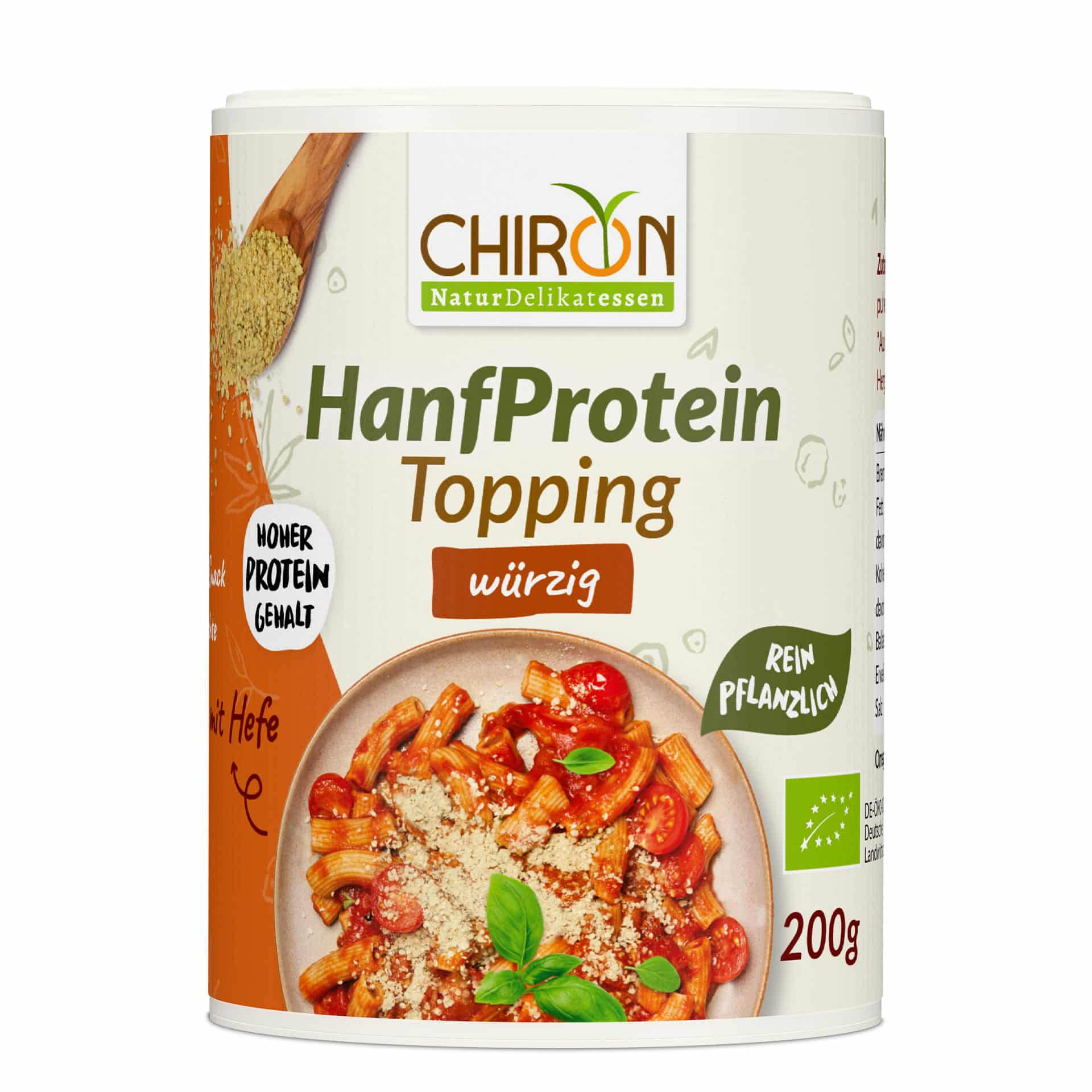 A124 HanfProtein Pulver Orange-Zimt BIO 300g frontal